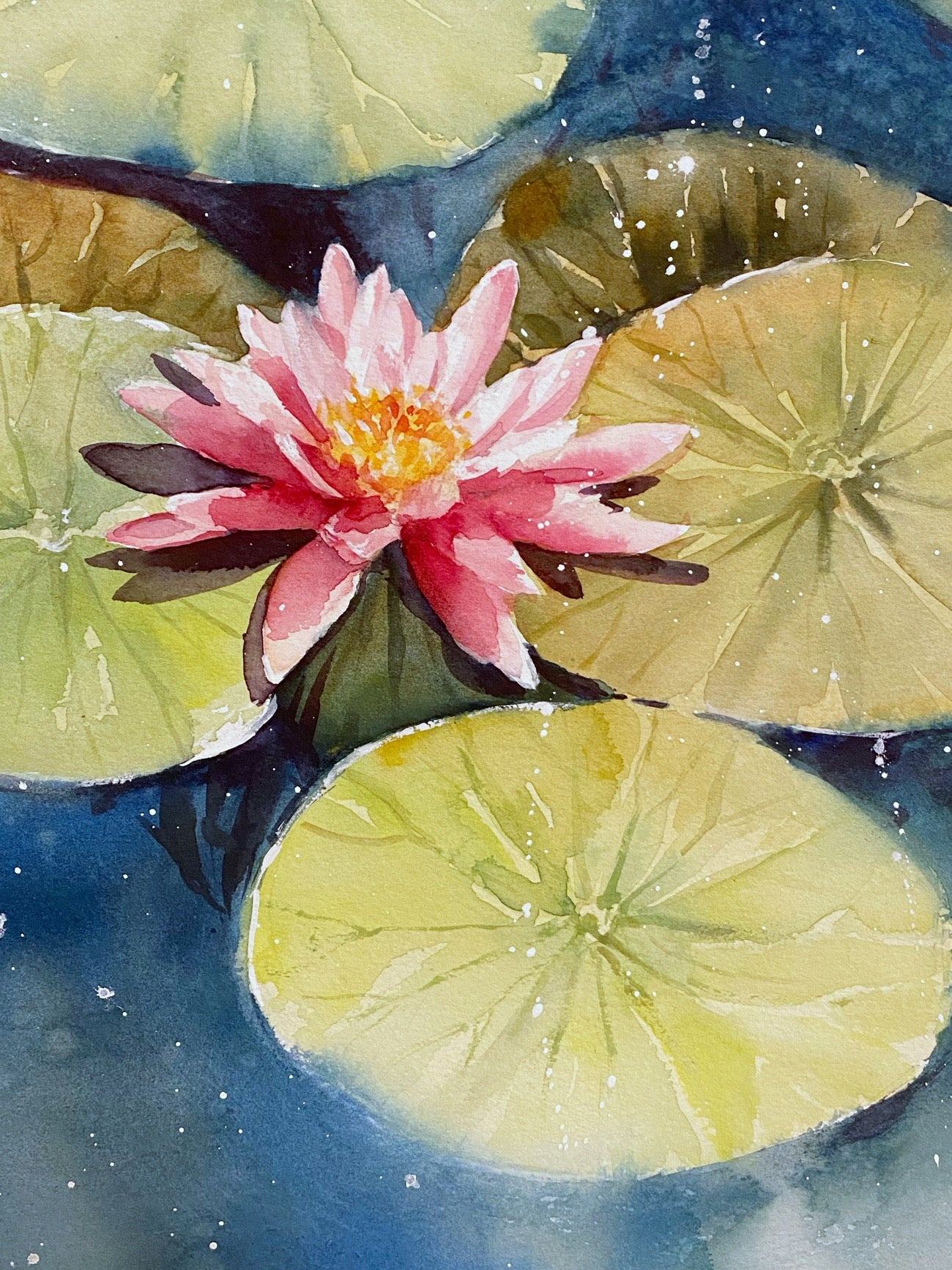 Above the Surface Original Painting | 30×40 cm