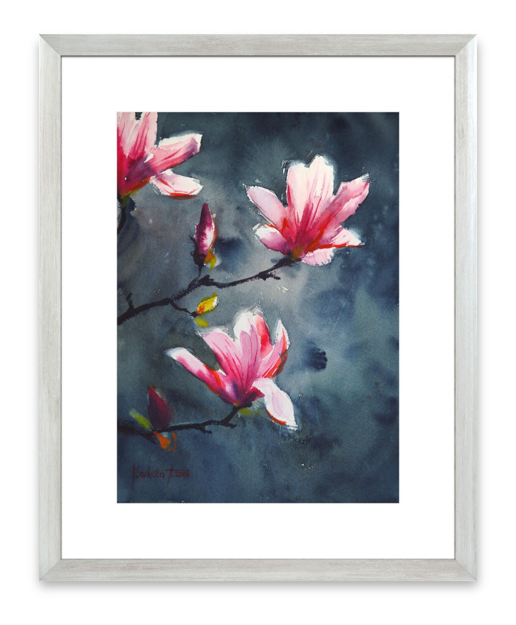 Magnolia in Bloom II Original Painting | 23×31 cm