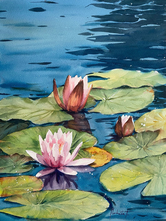 Among the Ripples Original Painting | 31×41 cm