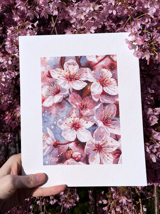 Spring Blossoms II Art Print | 20×25 cm